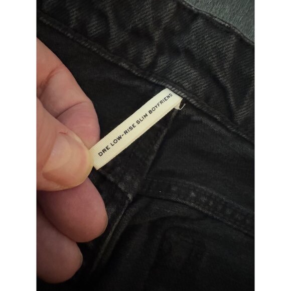 Rag & Bones Dre Low-Rise Slim Boyfriend Black Jean Women's Pants, Size 26 NWT - Picture 8 of 12